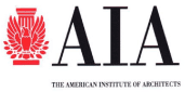 The logo of the american institute of architects (aia) featuring a stylized eagle emblem above the acronym 'aia' with the full organization name below it.